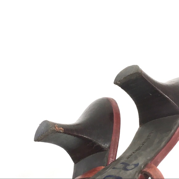 Naturalizer Brown Heeled Slip Sandals Size 8 - Picture 6 of 8